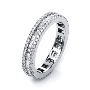 Ring  18kt Weißgold mit 1,15ct Diamanten