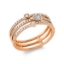 Ring  18kt Rotgold mit 0,45ct Diamanten