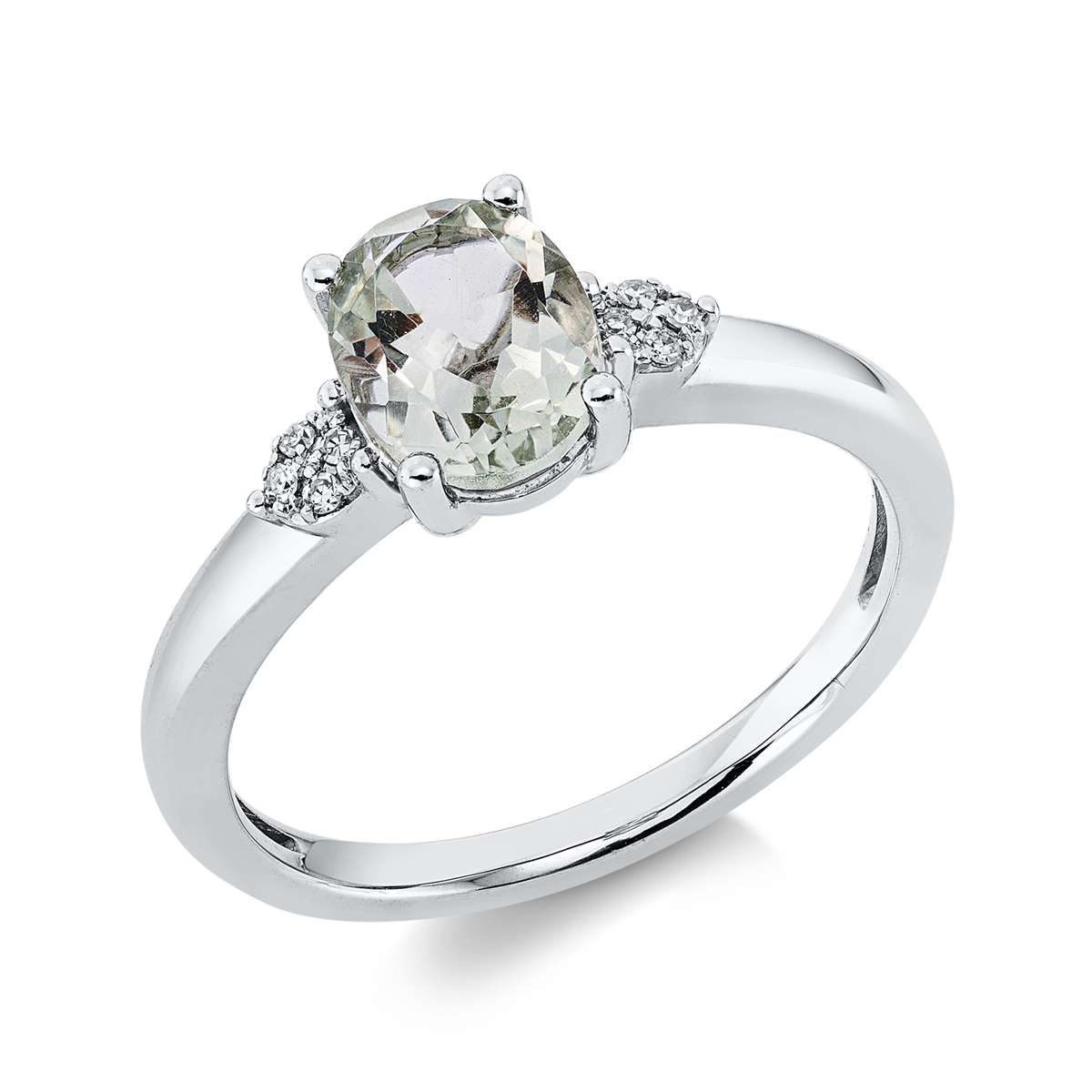 Ring 4er-Krappe 18 kt WG