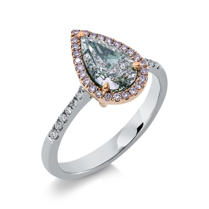 Ring 3er-Krappe 18 kt WG+RG, GIA1398003089