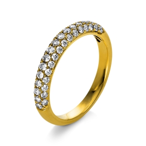 Pavé Ring  18kt Gelbgold mit 0,64ct Diamanten