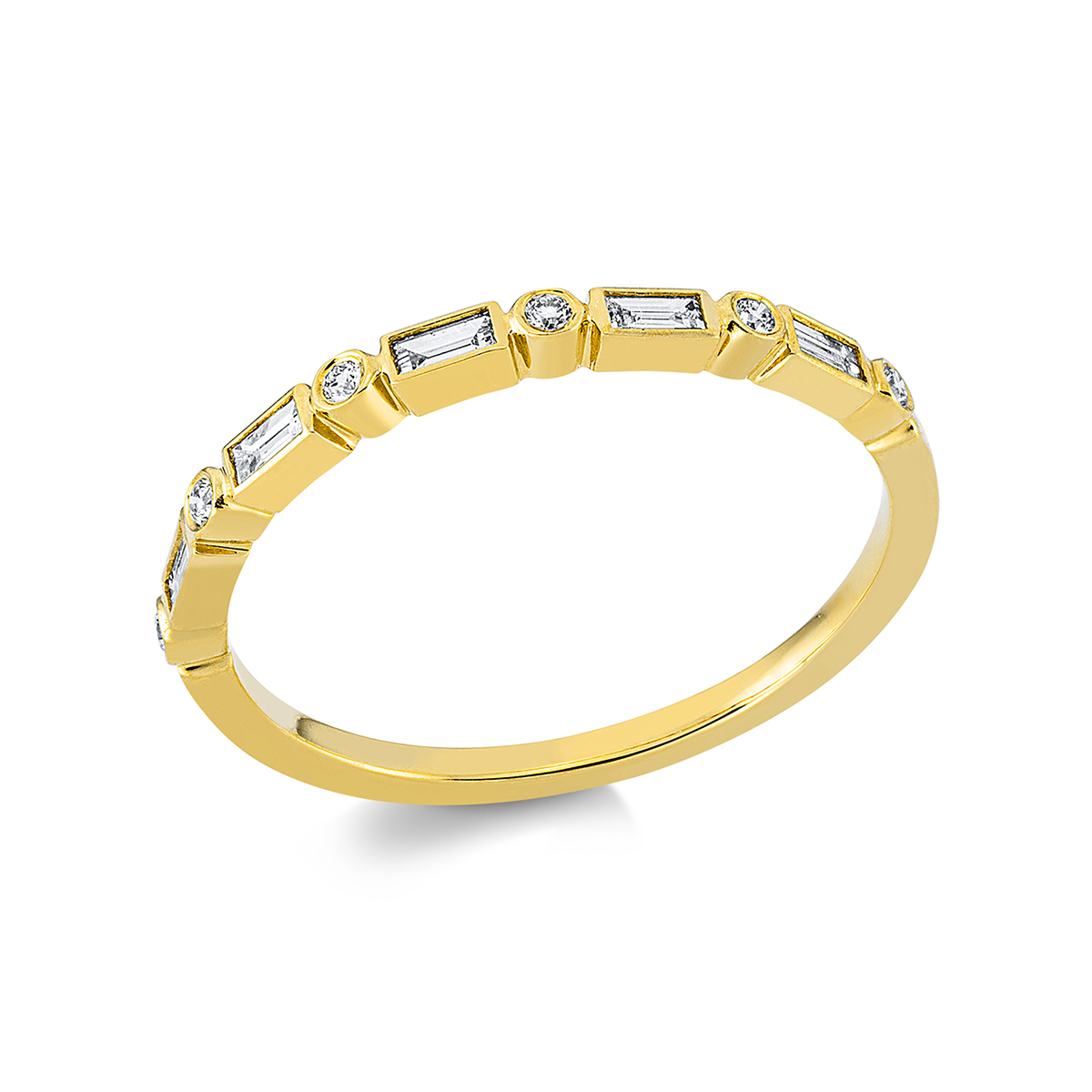 Ring  18kt Gelbgold mit 0,18ct Diamanten