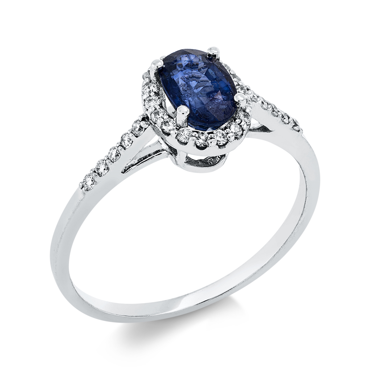 Ring 4er-Krappe 14 kt WG