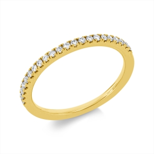 Memoire halb Ring  18kt Gelbgold mit 0,17ct Diamanten