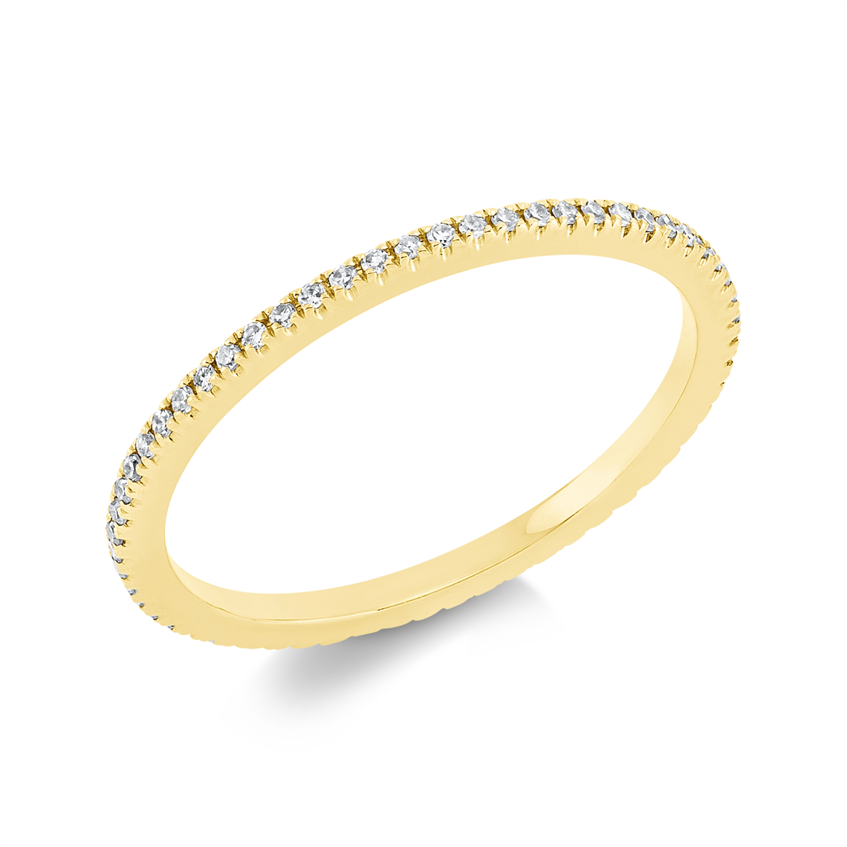 Infinity Memoire Ring  18kt Gelbgold mit 0,17ct Diamanten