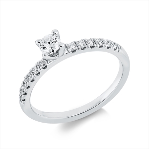 Ring 4er-Krappe 18 kt WG