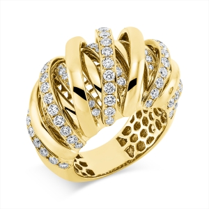 Ring  18kt Gelbgold mit 1,66ct Diamanten