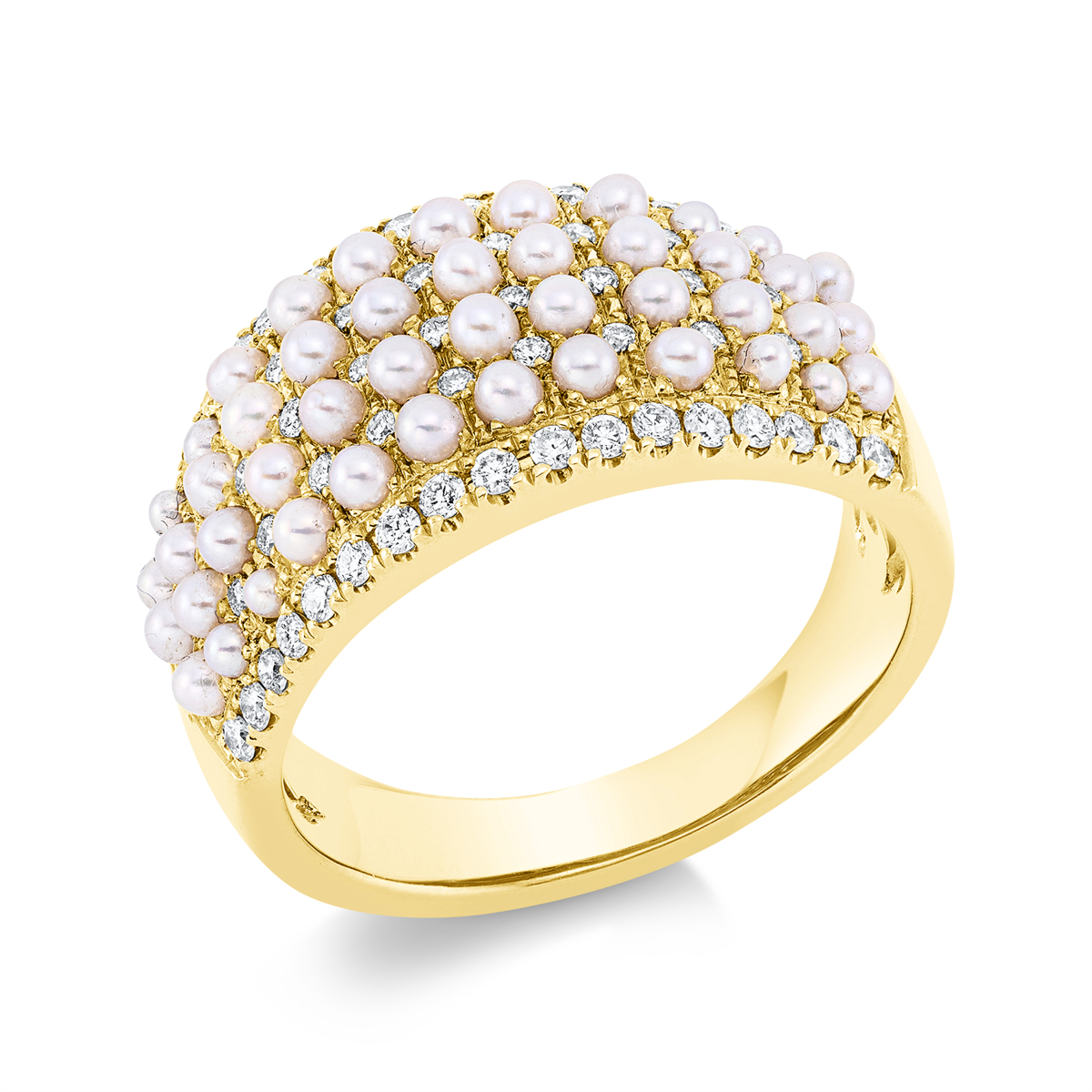 Ring  18kt Gelbgold mit 0,44ct Diamanten