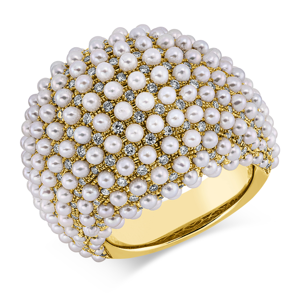 Ring  18kt Gelbgold mit 1,07ct Diamanten