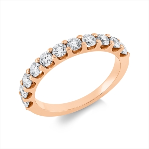 Memoire halb Ring  18kt Rotgold mit 0,98ct Diamanten