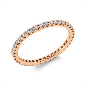 Infinity Memoire Ring  18kt Rotgold mit 0,50ct Diamanten