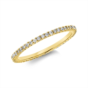 Infinity Memoire Ring  18kt Gelbgold mit 0,39ct Diamanten