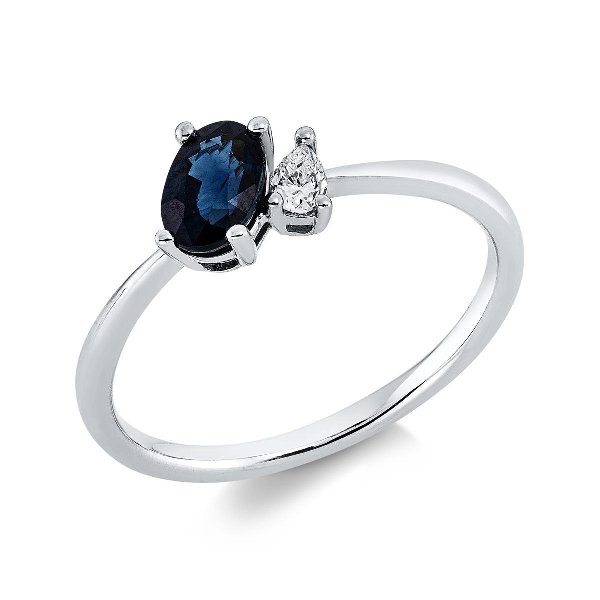 Ring 4er-Krappe 18 kt WG