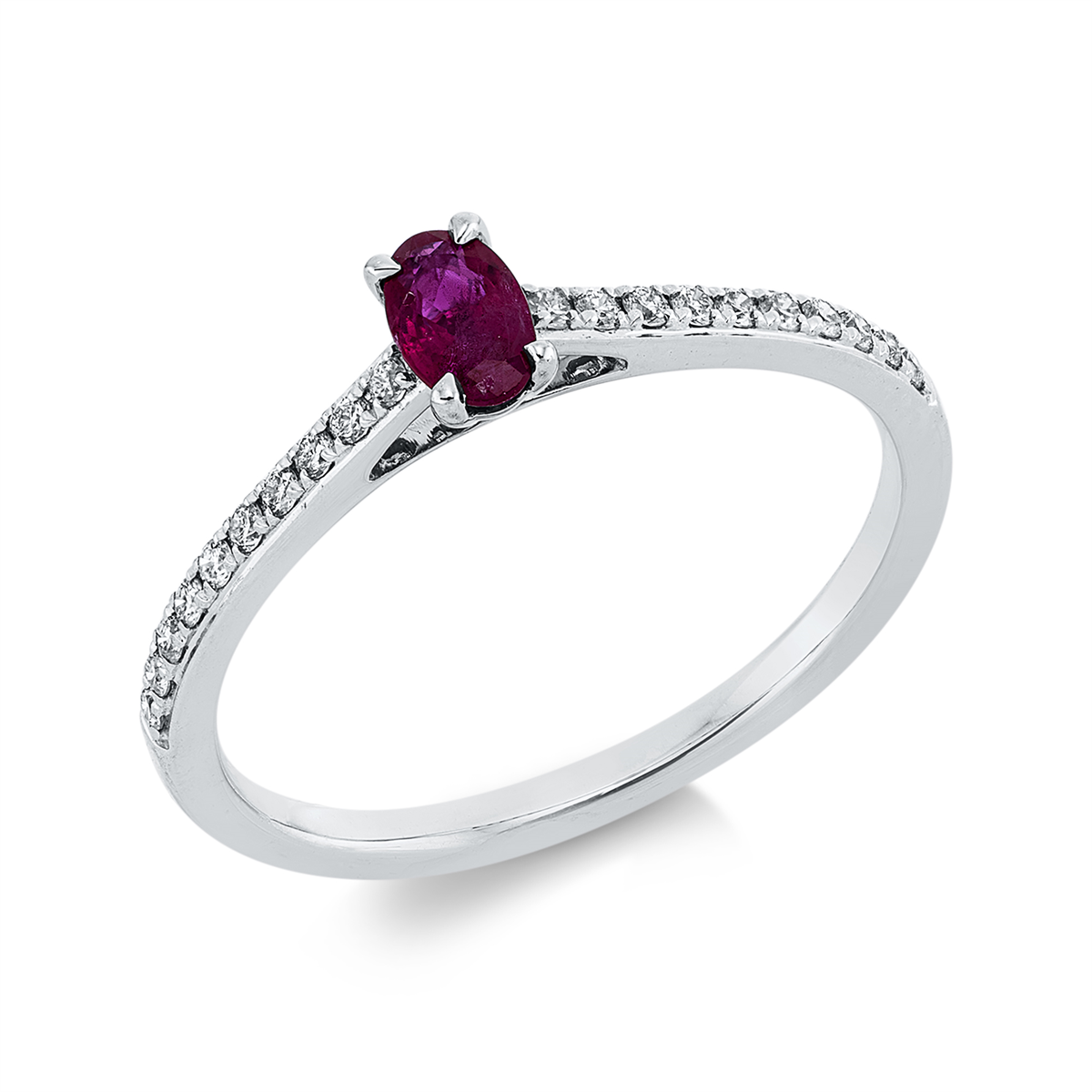 Ring 4er-Krappe 18 kt WG