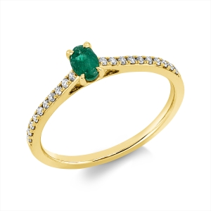 Ring 4er-Krappe 18 kt GG