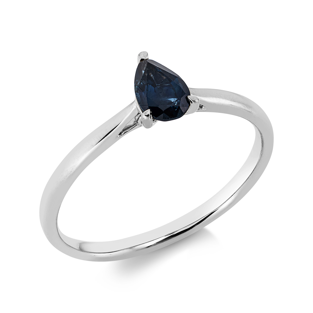 Ring 3er-Krappe 18 kt WG Tropfen