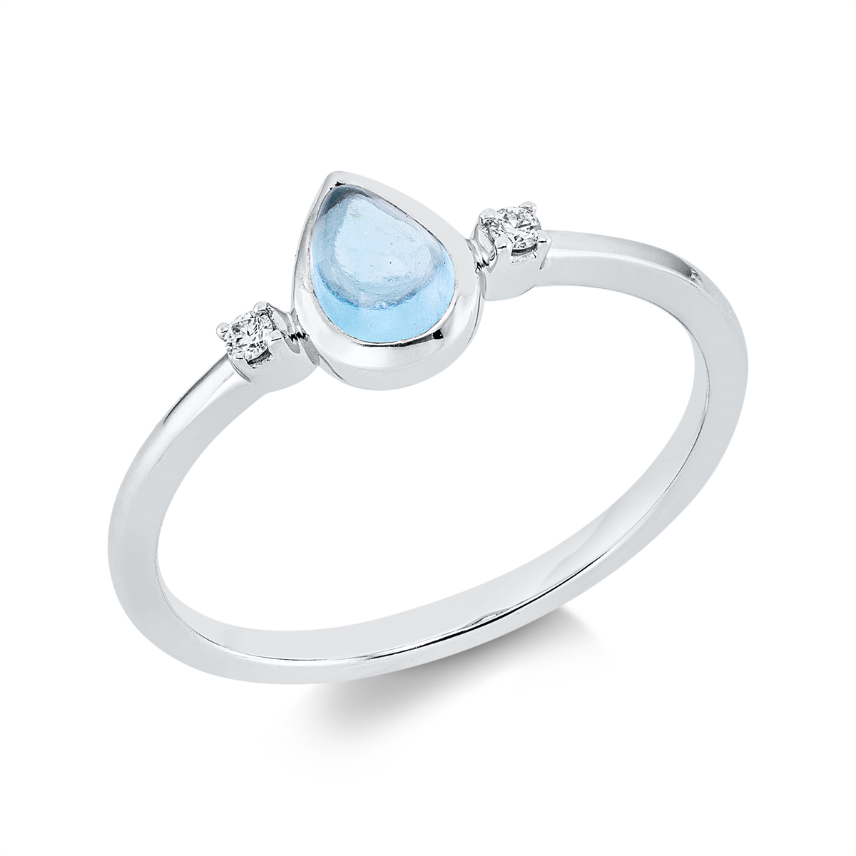 Ring 18 kt WG Tropfen