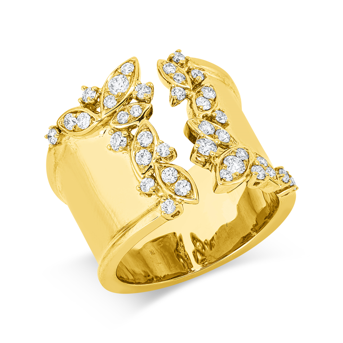 Ring  18kt Gelbgold mit 0,57ct Diamanten