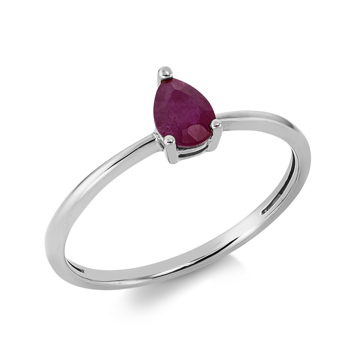 Ring 3er-Krappe 18 kt WG Tropfen