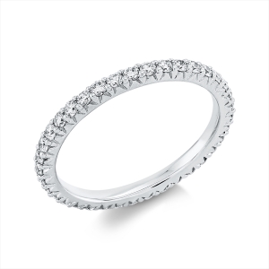Infinity Memoire Ring  18kt Weißgold mit 0,73ct Diamanten
