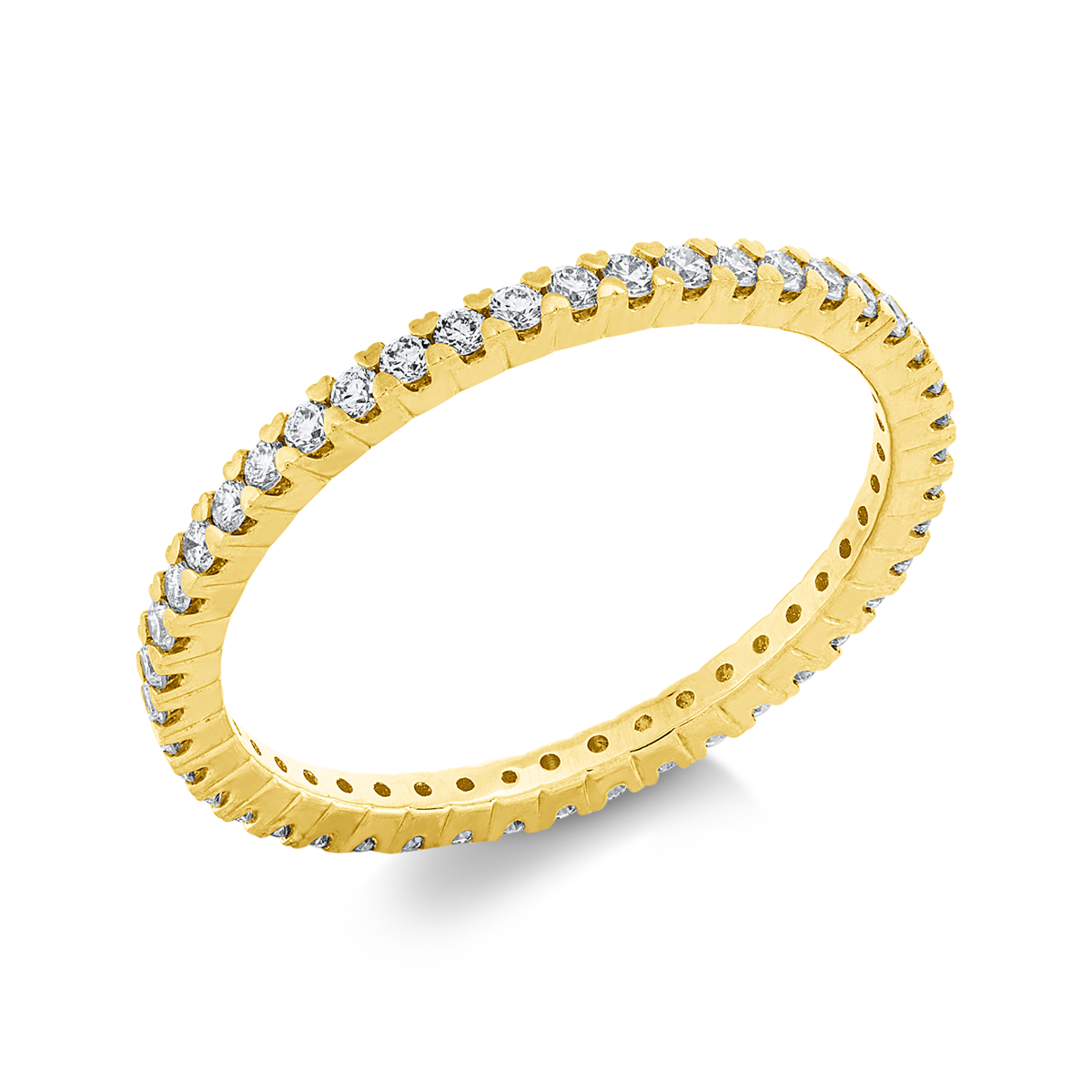 Infinity Memoire Ring  18kt Gelbgold mit 0,39ct Diamanten