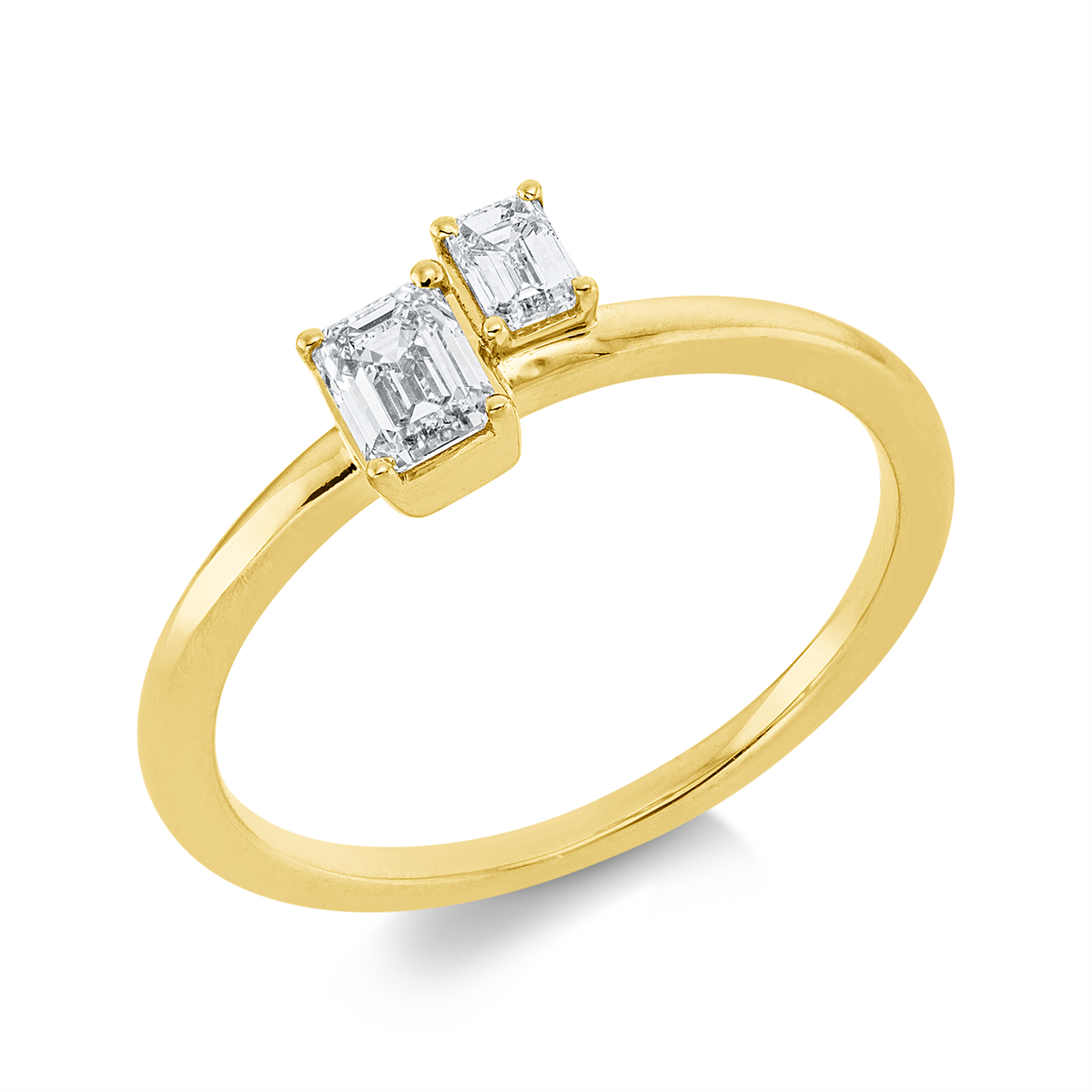 Ring  18kt Gelbgold mit 0,43ct Diamanten