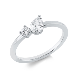 Ring  18kt Weißgold mit 0,44ct Diamanten