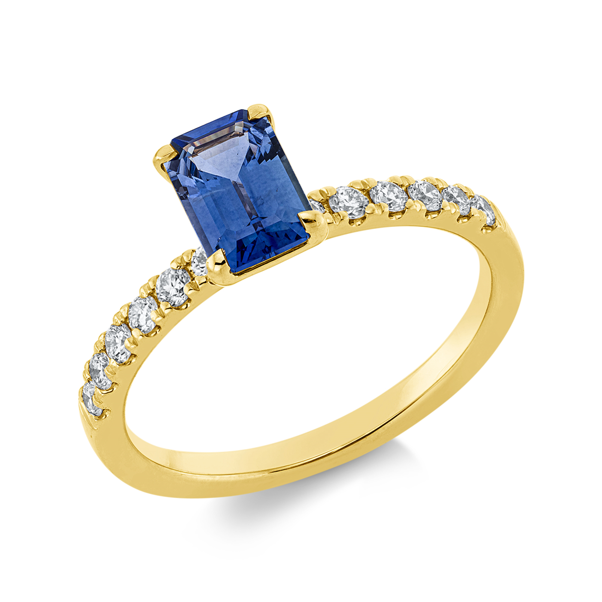 Ring 4er-Krappe 18 kt GG