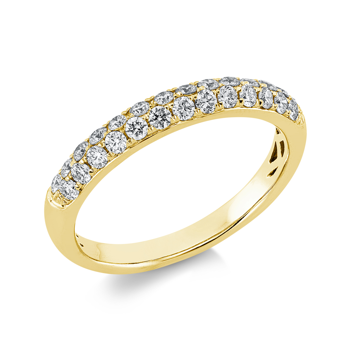 Pavé Ring  18kt Gelbgold mit 0,49ct Diamanten
