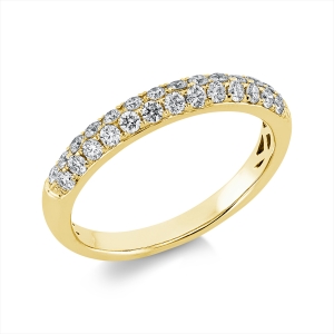 Pavé Ring  18kt Gelbgold mit 0,49ct Diamanten