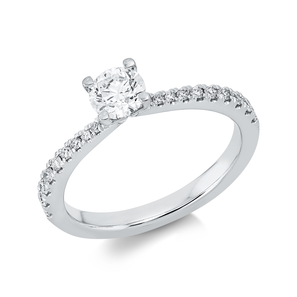 Ring 4er-Krappe 18 kt WG, GIA6511857459