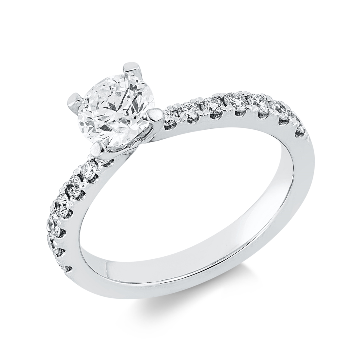 Ring 4er-Krappe 18 kt WG, GIA1523922779