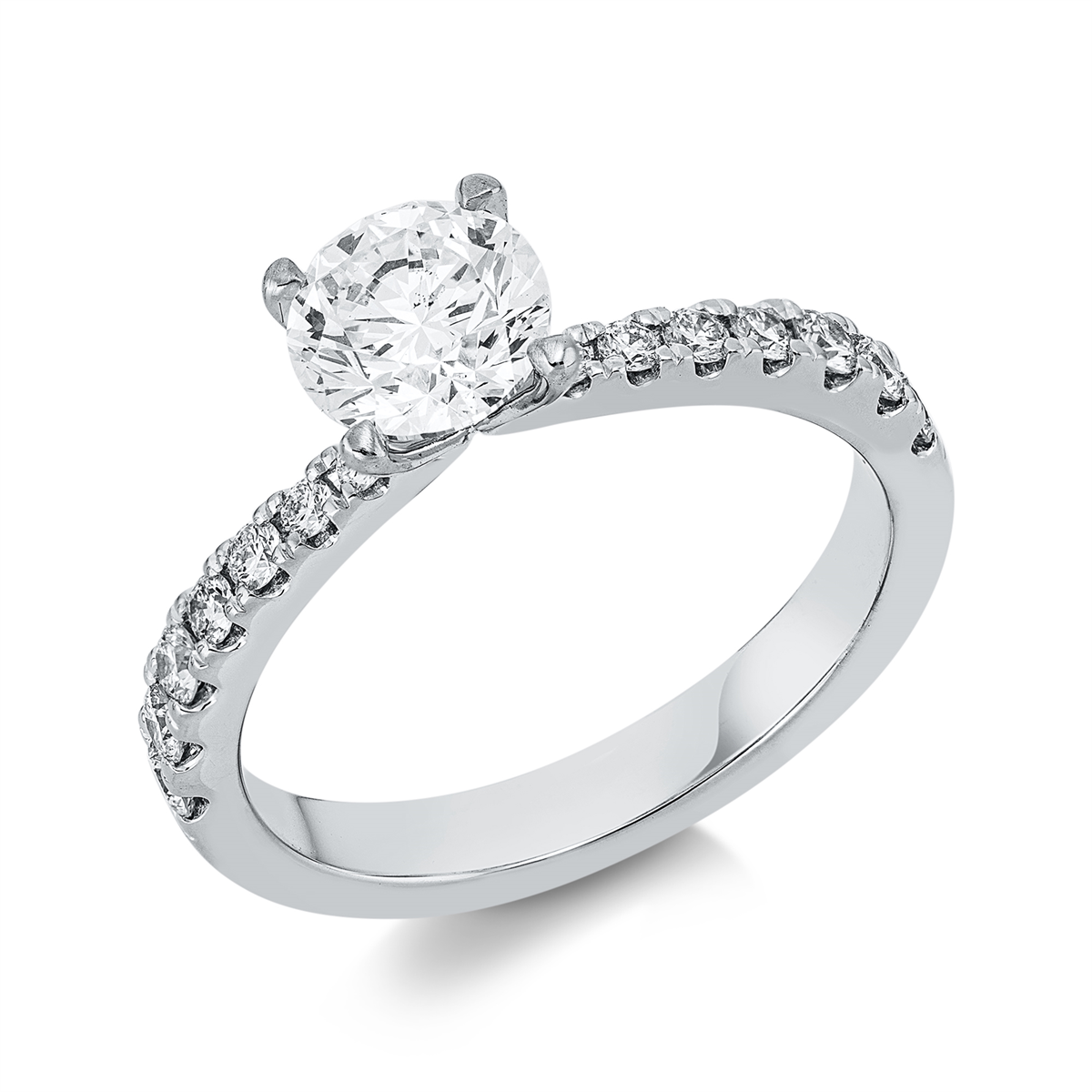 Ring 4er-Krappe 18 kt WG, GIA5513732047