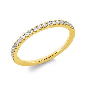 Memoire halb Ring  18kt Gelbgold mit 0,24ct Diamanten