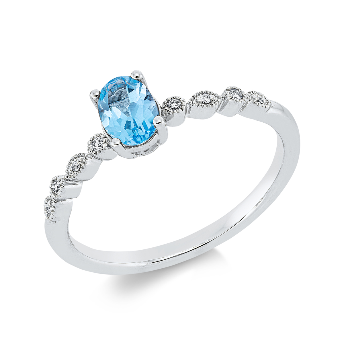 Ring 4er-Krappe 18 kt WG