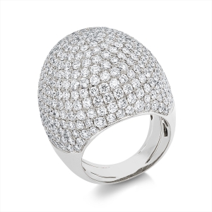 Pavé Ring  18kt Gelbgold mit 8,01ct Diamanten