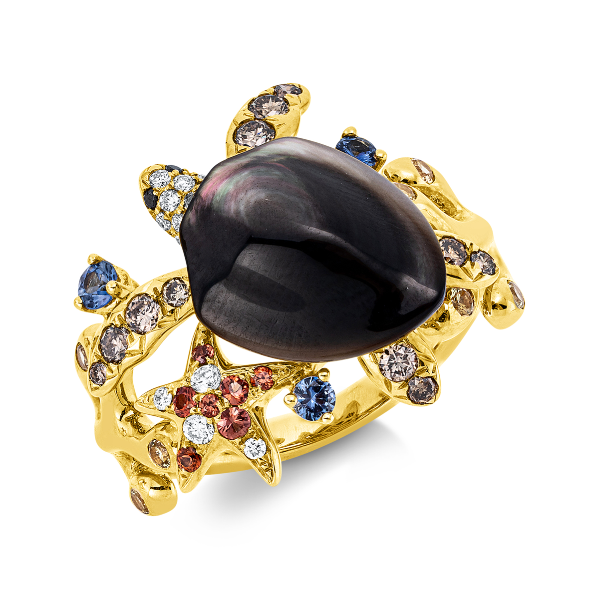 Ring 18 kt GG Schildkröte