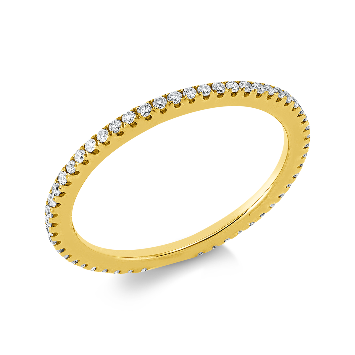 Infinity Memoire Ring  18kt Gelbgold mit 0,22ct Diamanten