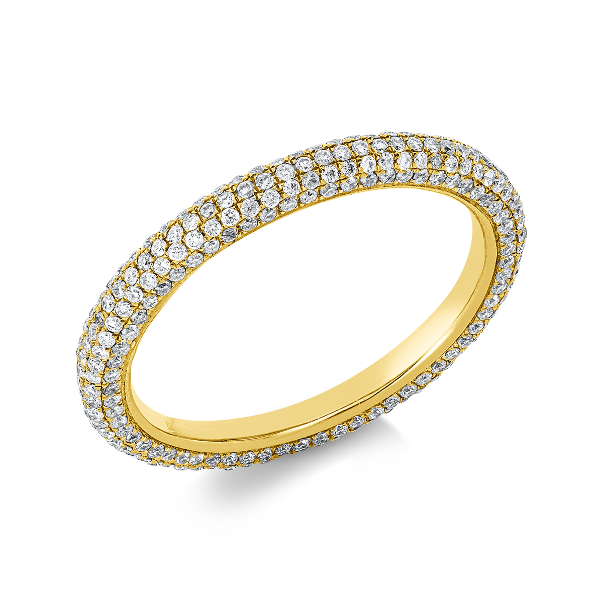Pavé Ring  18kt Gelbgold mit 0,78ct Diamanten
