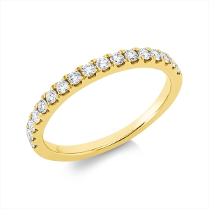 Memoire halb Ring  18kt Gelbgold mit 0,35ct Diamanten