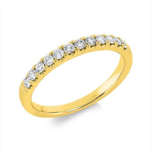 Memoire halb Ring  18kt Gelbgold mit 0,30ct Diamanten