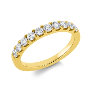 Memoire halb Ring  18kt Gelbgold mit 0,65ct Diamanten