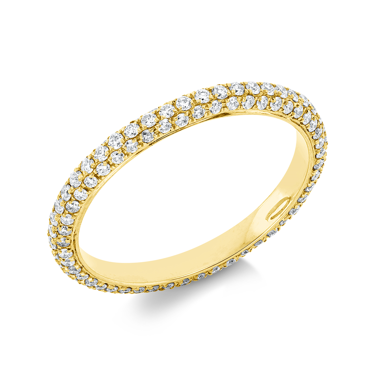 Pavé Ring  18kt Gelbgold mit 0,69ct Diamanten