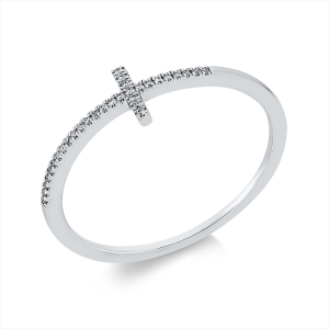 Ring 18 kt WG Kreuz