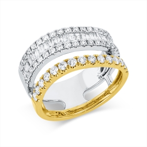 Ring 18 kt WG+GG
