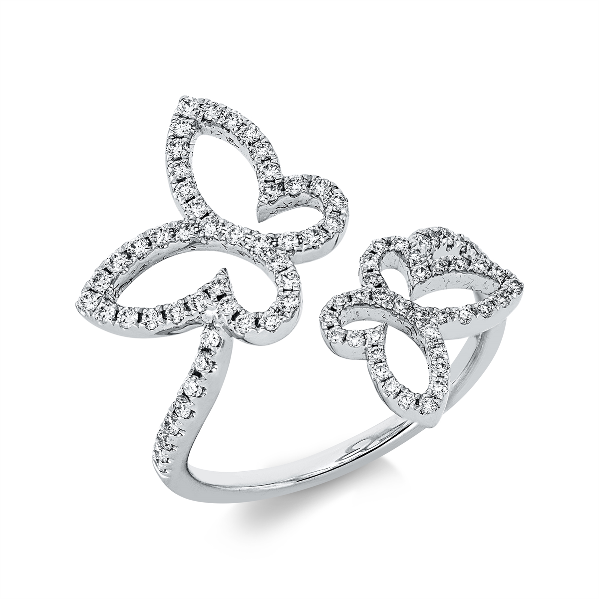Ring 18 kt WG Schmetterling