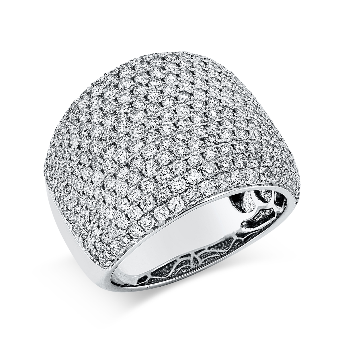 Pavé Ring  18kt Weißgold mit 2,59ct Diamanten