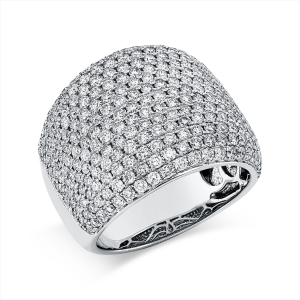 Pavé Ring  18kt Weißgold mit 2,59ct Diamanten