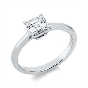 Solitaire Ring 4er-Krappe 950PL Platin GIA2537070729 mit 1,00ct Diamanten