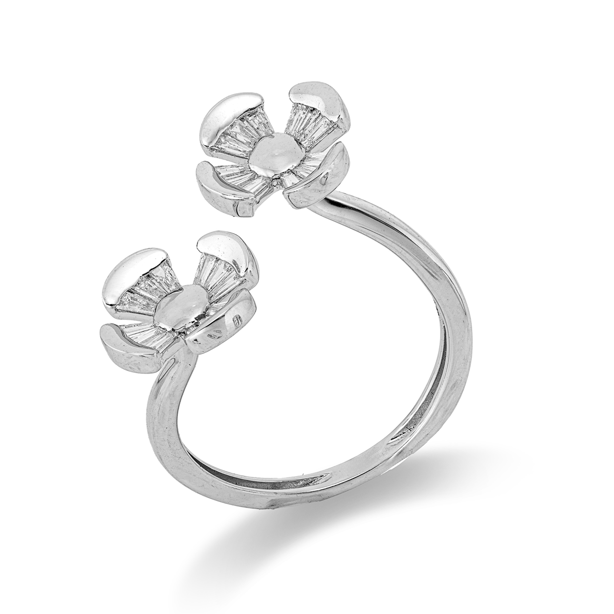 Ring 18 kt WG Blumen